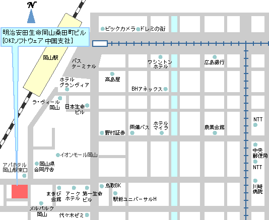 中国支社の地図