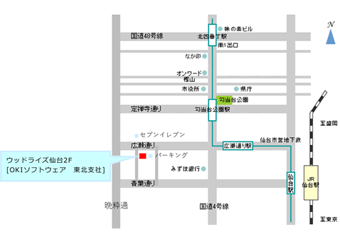 東北支社の地図