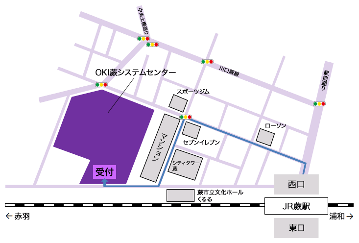本社の地図
