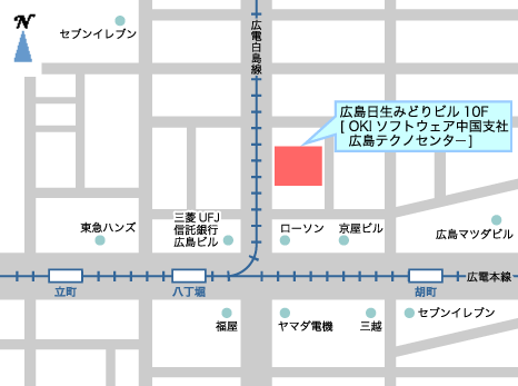 中国支社広島テクノセンターの地図