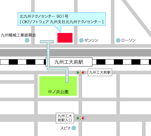 九州支社北九州テクノセンターの地図