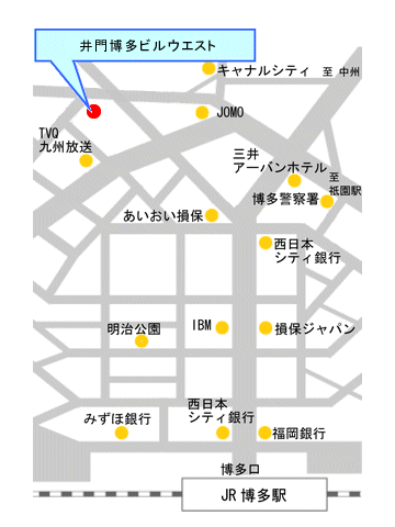 九州支社の地図